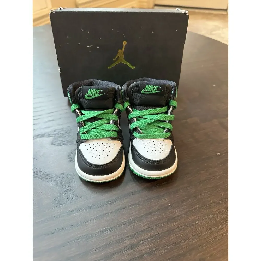 Toddlers Air Jordan RETRO 1 HIGH OG 'LUCKY GREEN' Size 3C